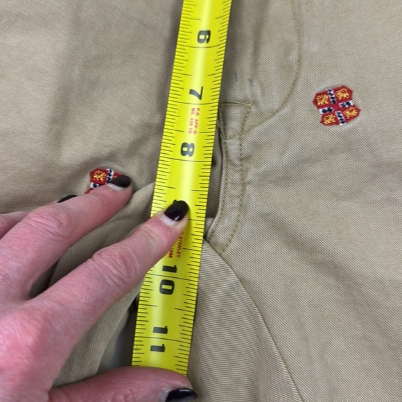 Polo Ralph Lauren Men's Vintage Embroidered Beige Khaki Chinos Size 36 x 30 - Picture 9 of 11